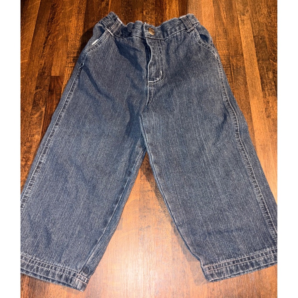 Disney Baby Boys Dark Wash Denim Jeans Elastic‎ Waist Pants 24M 18515031E